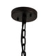 Burnaby Round Pendant/Semi Flush 10 Light Brown Oxide Large